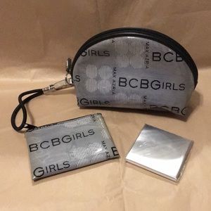 BCBGirls Pouch, Change Purse and Mirror Set